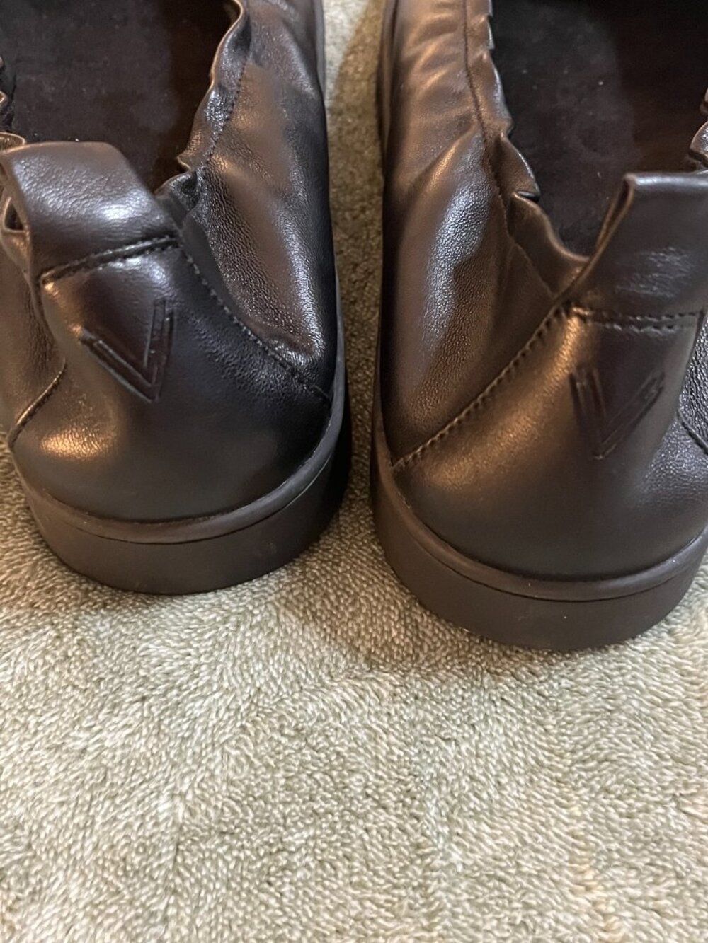 Vionic Uptown Ballet Flats Black Leather Size 11 Comfort Slip‑On Shoes - Picture 7 of 9